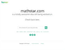 Tablet Screenshot of mathstar.com